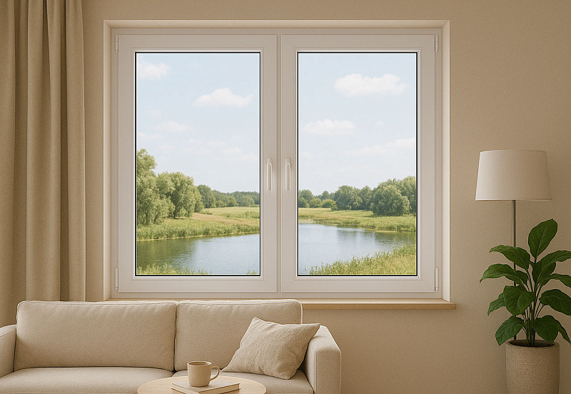 Двухстворчатые окна